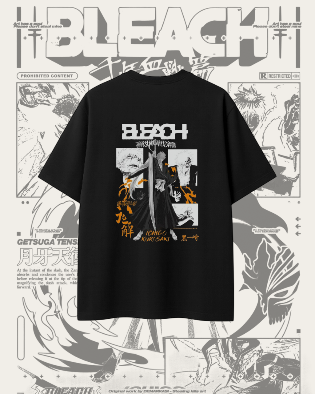 OVERSIZE Modelo Ichigo Kurosaki