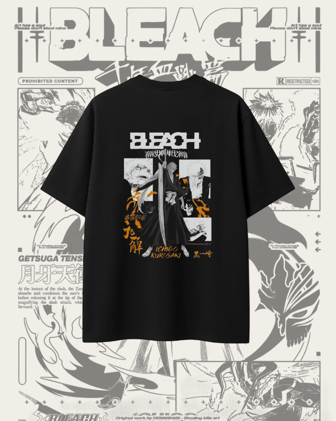 OVERSIZE Modelo Ichigo Kurosaki