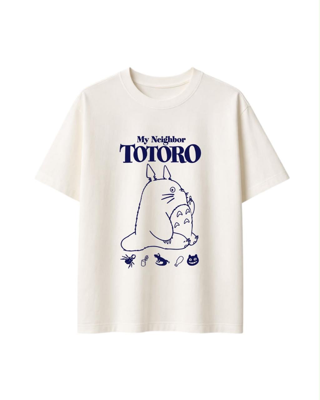 OVERSIZE TOTORO ESTAMPADO AZUL