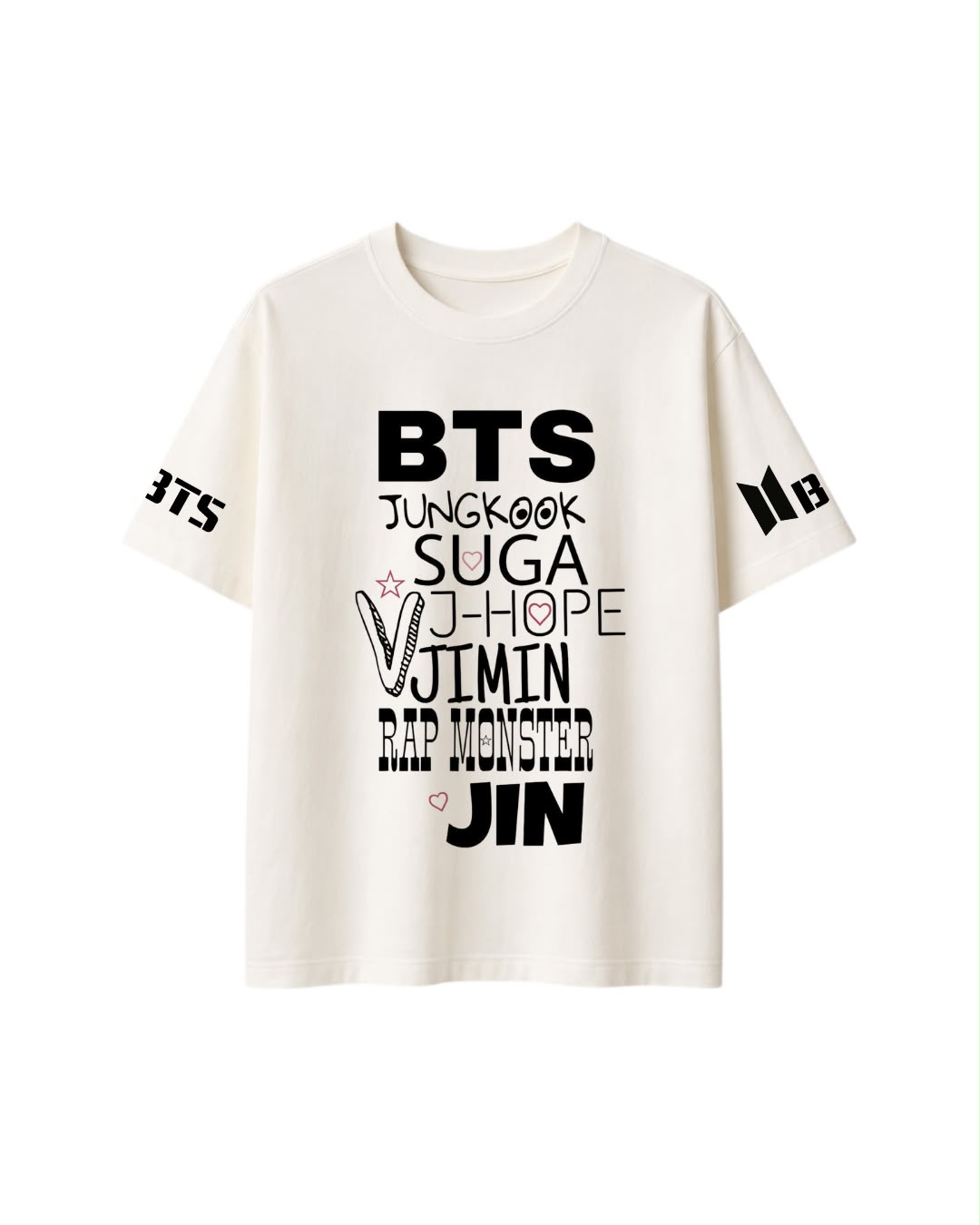 OVERSIZE NOMBRES BTS